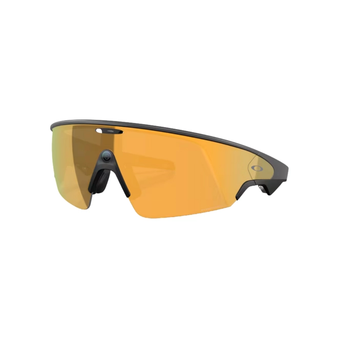 Óculos de Sol Oakley Meta Vanguard 0OW8001 80010452 Acetato Preto Fosco com lentes na cor Amarelo Prizm 1