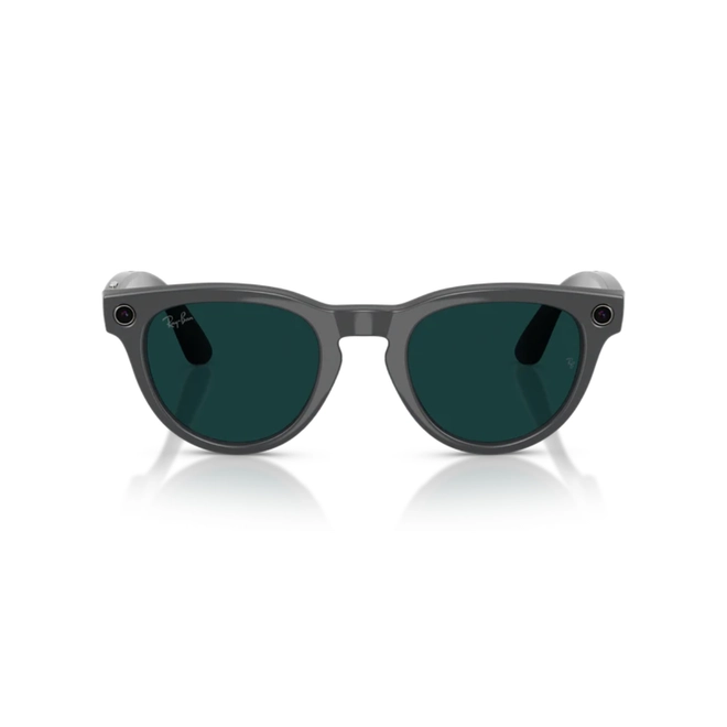 Óculos de Sol Ray-Ban Meta Headliner Gen 2 0RW4013 6702CE50 Acetato Cinza Brilhante com lentes na cor Verde Fotocromático 2