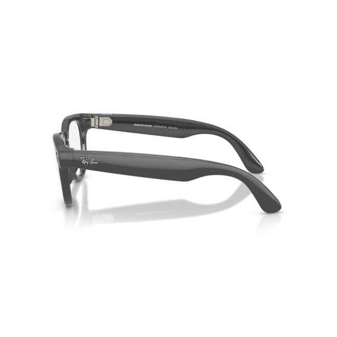 Óculos de Sol Ray-Ban Meta Headliner Gen 2 0RW4013 6702CE50 Acetato Cinza Brilhante com lentes na cor Verde Fotocromático 4