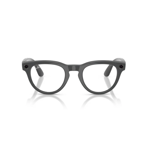 Óculos de Sol Ray-Ban Meta Headliner Gen 2 0RW4013 6702CE50 Acetato Cinza Brilhante com lentes na cor Verde Fotocromático