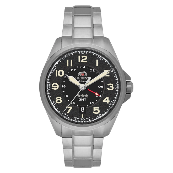 Relógio Orient Automático 3 Estrelas Sport Land GMT - NH3SS017 P2SX Preto 1