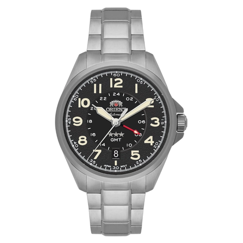Relógio Orient Automático 3 Estrelas Sport Land GMT - NH3SS017 P2SX Preto