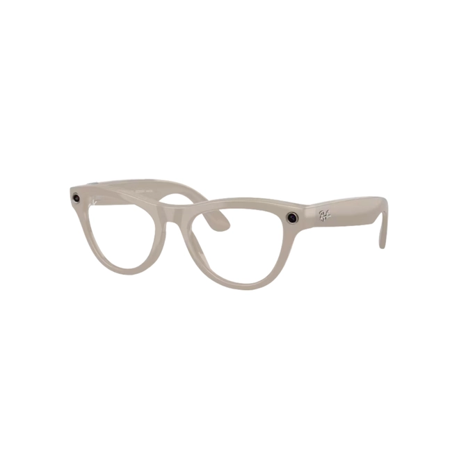 Óculos de Sol Ray-Ban Meta Skyler 0RW4014 6700MF52 Acetato Cinza Brilhante com lentes na cor Azul Fotocromático 1