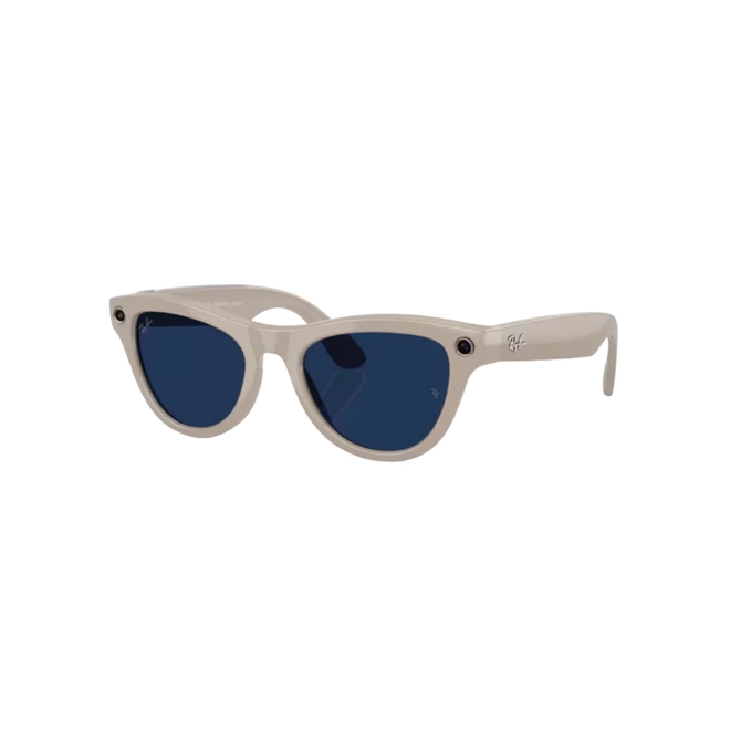 Óculos de Sol Ray-Ban Meta Skyler 0RW4014 6700MF52 Acetato Cinza Brilhante com lentes na cor Azul Fotocromático 2