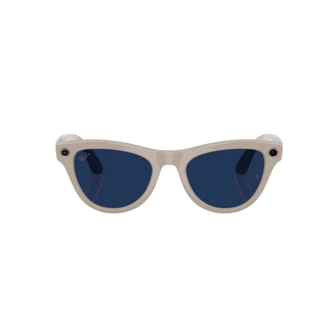 Óculos de Sol Ray-Ban Meta Skyler 0RW4014 6700MF52 Acetato Cinza Brilhante com lentes na cor Azul Fotocromático 4