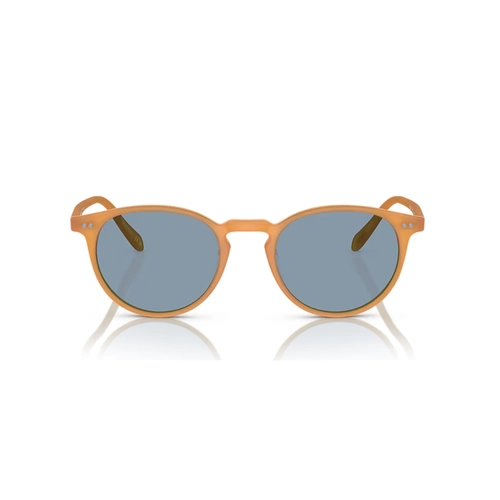 Óculos de Sol Oliver Peoples 0OV5004SU 16995649 Acetato Caramelo com lentes na cor Azul