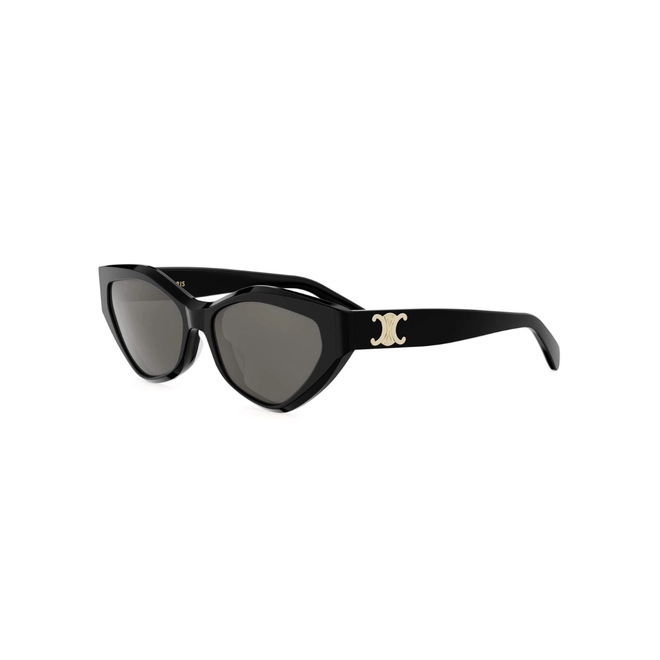 Óculos de Sol Celine Triomphe CL40323U_5601A Acetato Preto com lentes na cor Cinza 1