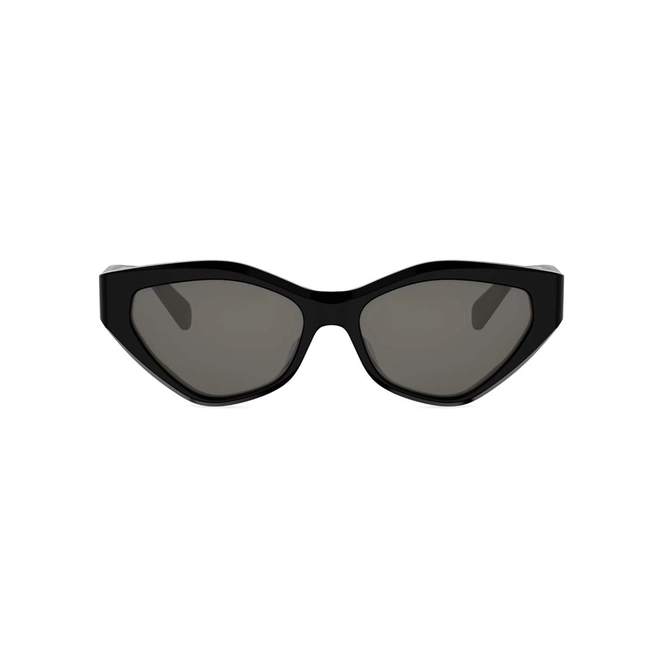 Óculos de Sol Celine Triomphe CL40323U_5601A Acetato Preto com lentes na cor Cinza 2