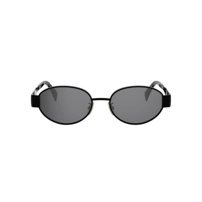 Óculos de Sol Celine Triomphe CL40235U_5401A Metal Preto com lentes na cor Cinza 2