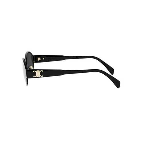 Óculos de Sol Celine Triomphe CL40235U_5401A Metal Preto com lentes na cor Cinza