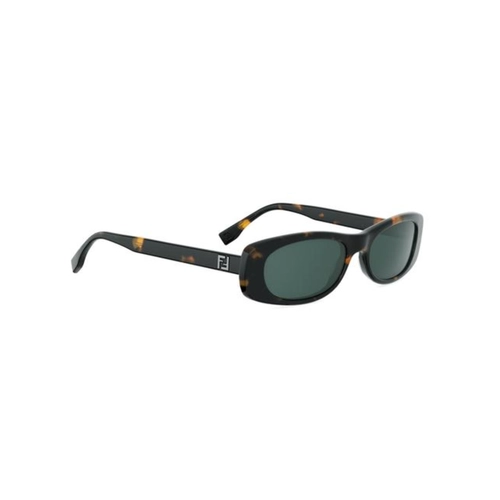 Óculos de Sol Fendi FE40183I_5356N Acetato Marrom Mesclado com lentes na cor Verde