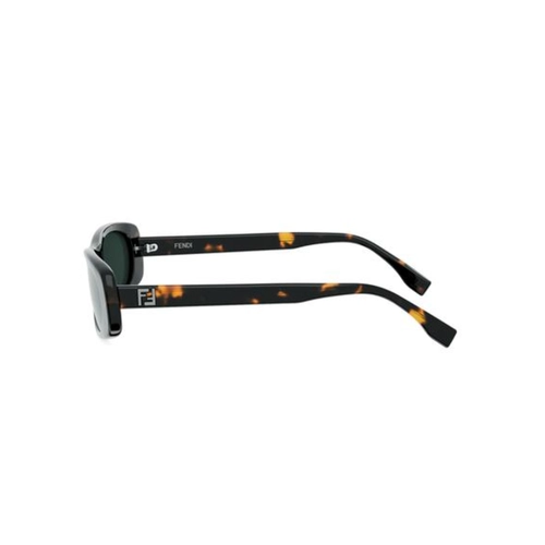 Óculos de Sol Fendi FE40183I_5356N Acetato Marrom Mesclado com lentes na cor Verde