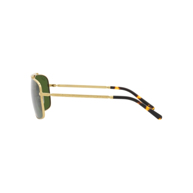 Óculos de Sol Ray-Ban 0RB3796 9196P159 Metal Dourado com lentes na cor Verde Polarizado Chromance 3