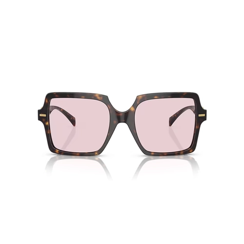 Óculos de Sol Versace 0VE4441 108/P555 Acetato Marrom Mesclado com lentes na cor Rosa