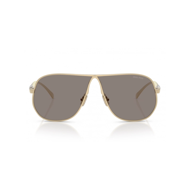 Óculos de Sol Miu Miu 0MU A56S ZVN80Q66 Metal Dourado com lentes na cor Cinza 2