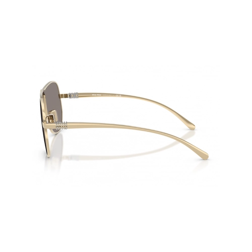 Óculos de Sol Miu Miu 0MU A56S ZVN80Q66 Metal Dourado com lentes na cor Cinza