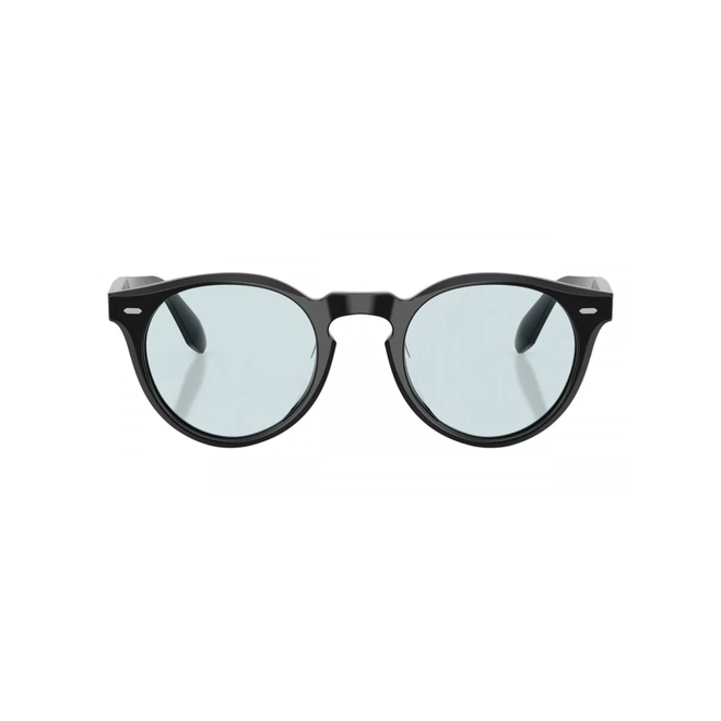 Óculos de Sol Oliver Peoples 0OV5587SU 1731GH48 Acetato Preto com lentes na cor Azul 2