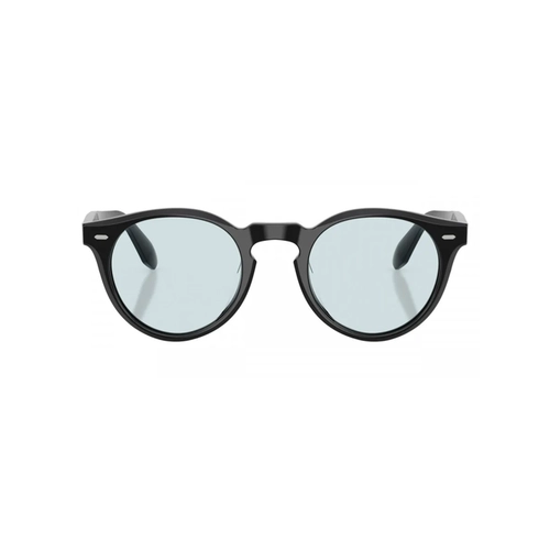 Óculos de Sol Oliver Peoples 0OV5587SU 1731GH48 Acetato Preto com lentes na cor Azul