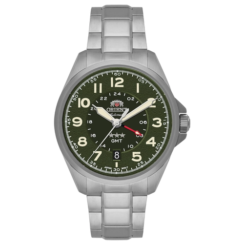 Relógio Orient Automático 3 Estrelas Sport Land GMT - NH3SS017 E2SX Verde