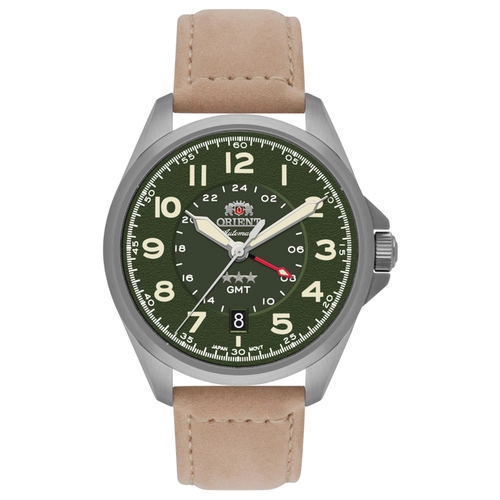 Relógio Orient Automático 3 Estrelas Sport Land GMT - NH3SC017 F2MX Verde