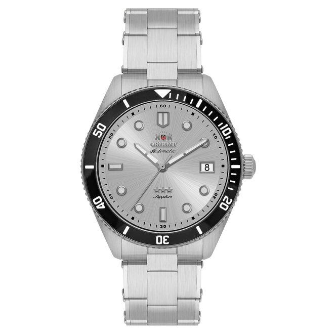 Relógio Orient Automático 3 Estrelas Sport Sea - NH3SS016 S1SX Prata 1