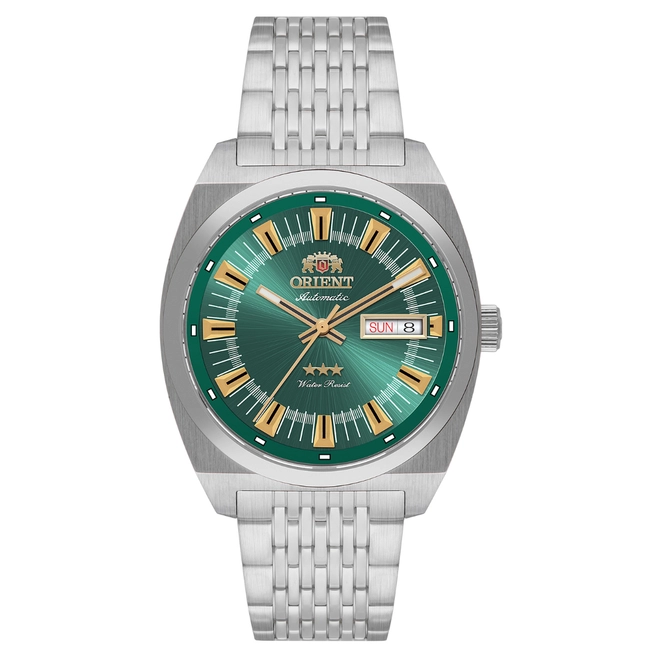 Relógio Orient Automático 3 Estrelas Heritage - YN6SS018 E1SX Verde 1