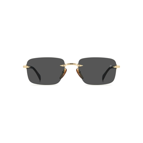 Óculos de Sol David Beckham DB 1195/S RHL 57IR S Metal Dourado com lentes na cor Cinza