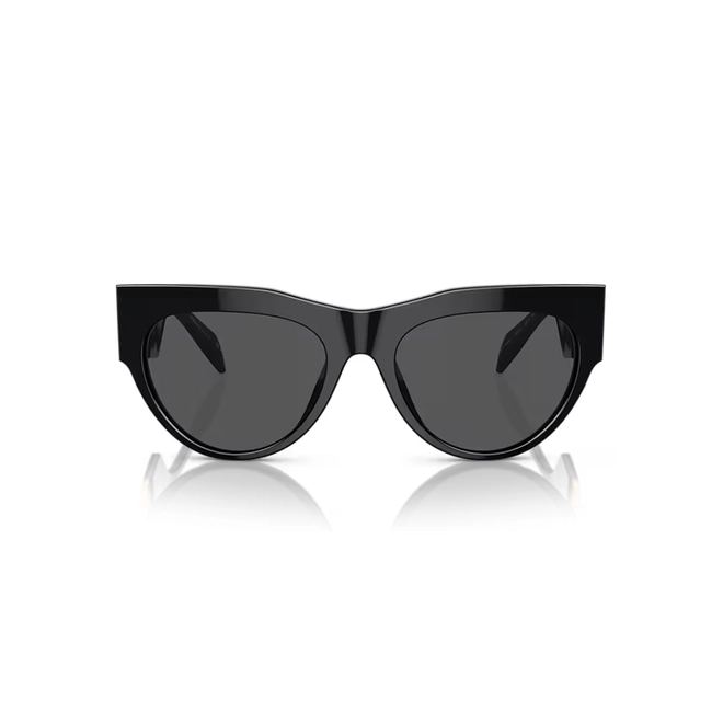 Óculos de Sol Versace 0VE4440U GB1/8756 Acetato Preto com lentes na cor Fumê 2