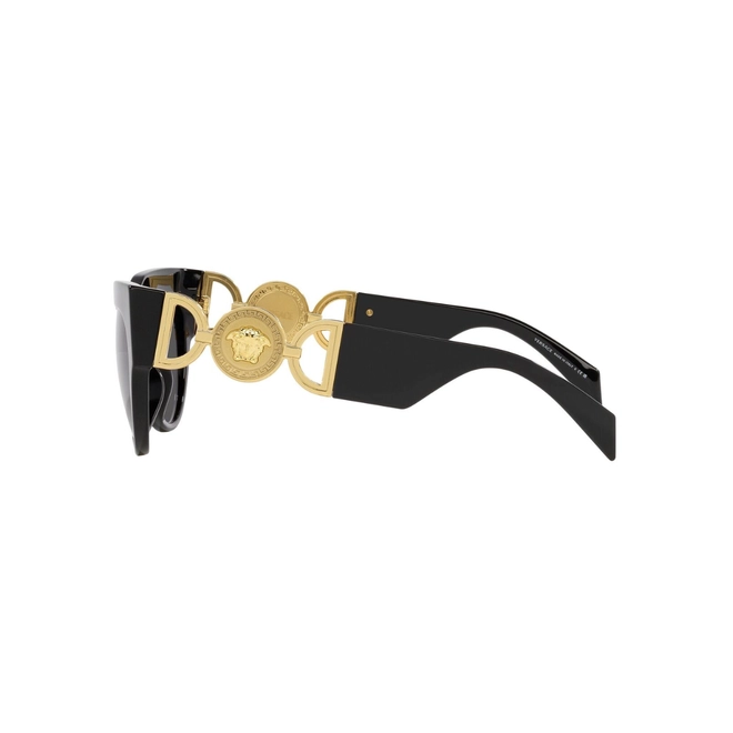 Óculos de Sol Versace 0VE4440U GB1/8756 Acetato Preto com lentes na cor Fumê 3