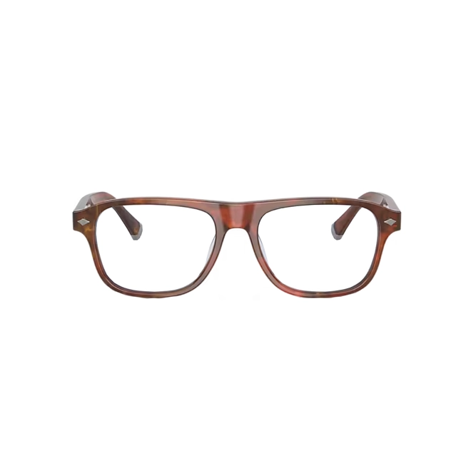 Óculos de Grau Brunello Cucinelli 0BC3014 1051 55 Acetato Marrom Mesclado 2