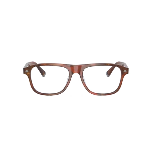 Óculos de Grau Brunello Cucinelli 0BC3014 1051 55 Acetato Marrom Mesclado