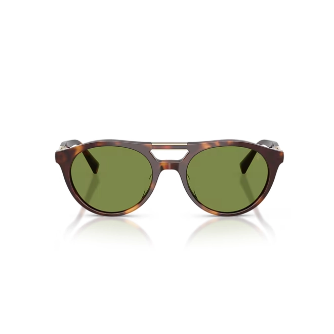 Óculos de Sol Brunello Cucinelli 0BC4020S 10335251 Acetato Marrom Mesclado com lentes na cor Verde 2