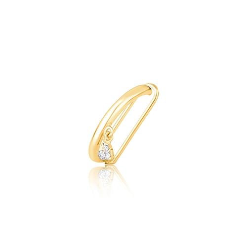 Piercing de orelha The Icons gancho ouro 18k mini coração de Diamantes