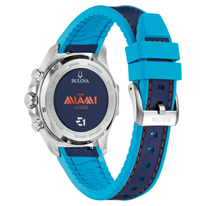 Relógio Bulova Marine Star Team Miami E1 Cronógrafo - 96B460 Azul 4