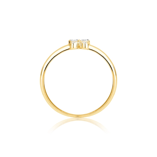Anel The Icons ouro 18k borboleta com 3pts de Diamantes rodinados
