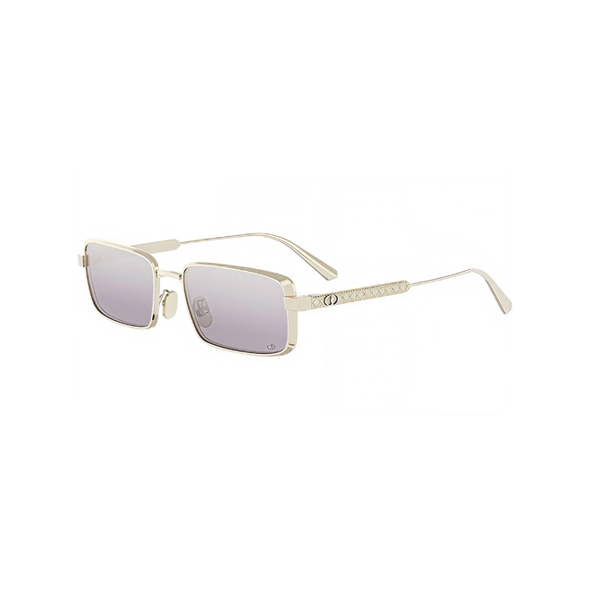 Óculos de Sol Christian Dior DiorCannage S2U CD40210U_5532Y Metal Dourado com lentes na cor Rosa 1
