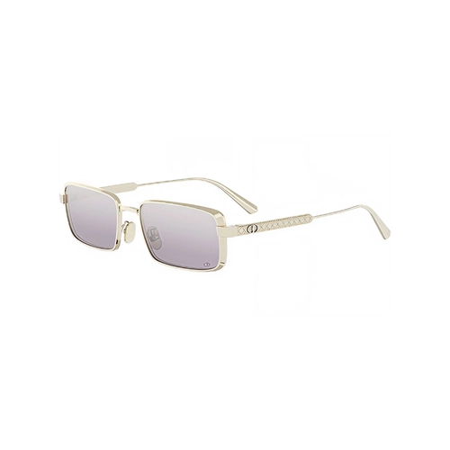 Óculos de Sol Christian Dior DiorCannage S2U CD40210U_5532Y Metal Dourado com lentes na cor Rosa