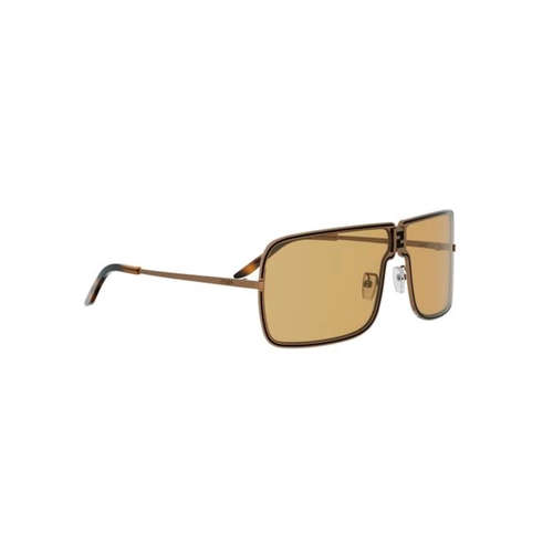 Óculos de Sol Fendi FE40195U_6745E Metal Bronze com lentes na cor Marrom