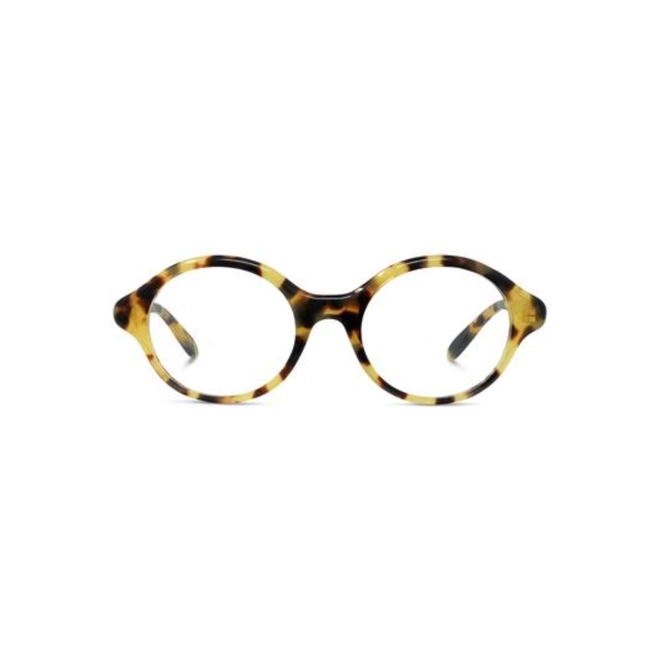 Óculos de Grau Loewe LW50098I_50056 Acetato Amarelo Mesclado 2