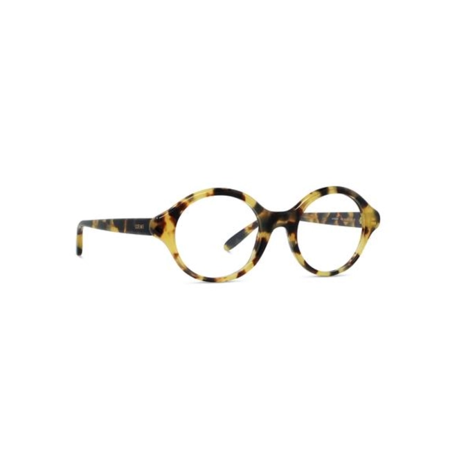 Óculos de Grau Loewe LW50098I_50056 Acetato Amarelo Mesclado 3
