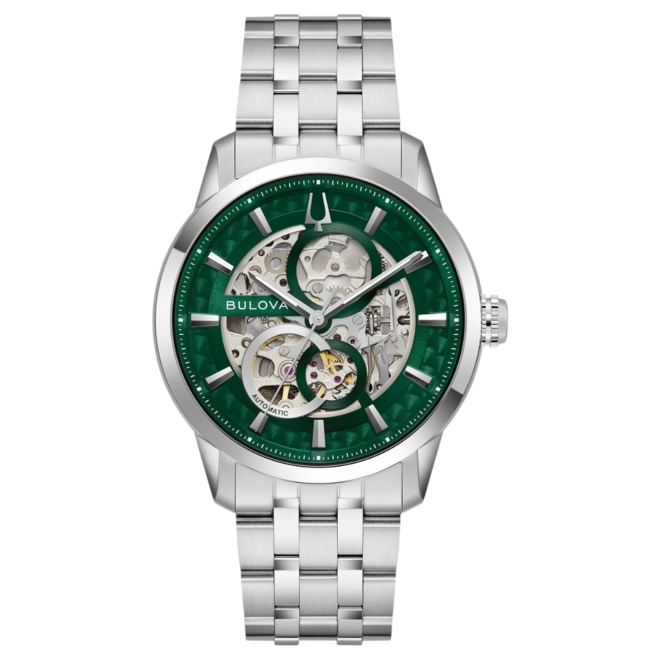 Relógio Bulova Classic Sutton Automático - 96A329 Verde 1
