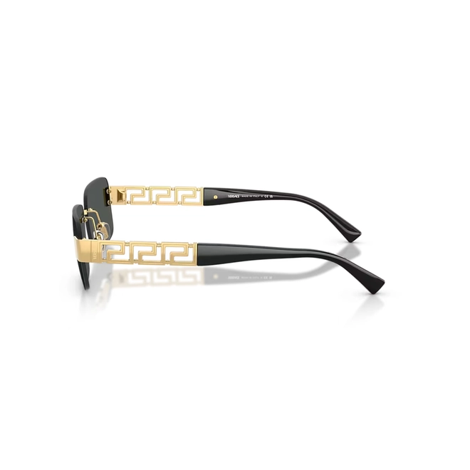 Óculos de Sol Versace 0VE2298 10028758 Metal Dourado com lentes na cor Cinza 3