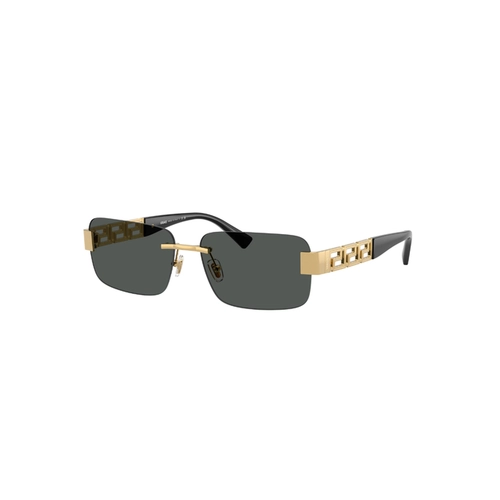 Óculos de Sol Versace 0VE2298 10028758 Metal Dourado com lentes na cor Cinza