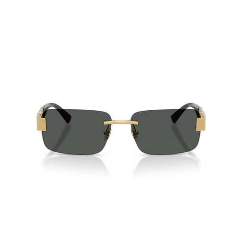 Óculos de Sol Versace 0VE2298 10028758 Metal Dourado com lentes na cor Cinza