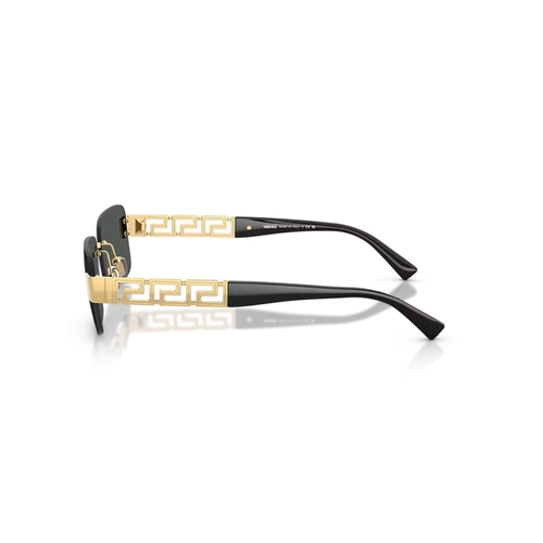 Óculos de Sol Versace 0VE2298 10028758 Metal Dourado com lentes na cor Cinza
