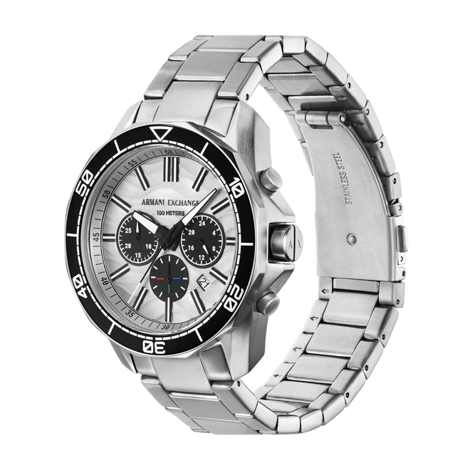 Relógio Armani Exchange A|X Spencer Cronógrafo - AX1969B1 S1SX Branco 3