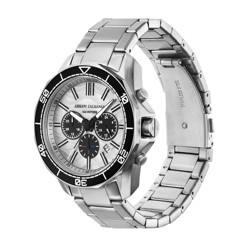 Relógio Armani Exchange A|X Spencer Cronógrafo - AX1969B1 S1SX Branco