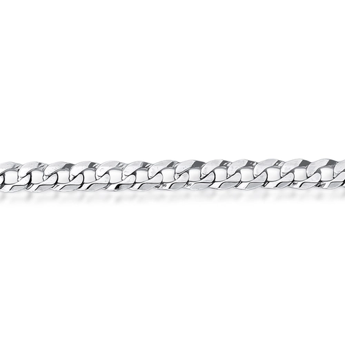 Corrente For me elo Groumet prata 925 rodinada polida 60CM