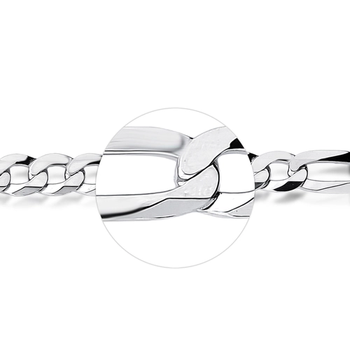 Pulseira For me elo Groumet 3x1 prata 925 rodinada 22CM