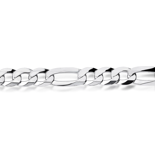 Pulseira For me elo Groumet prata 925 rodinada polida 20CM 2
